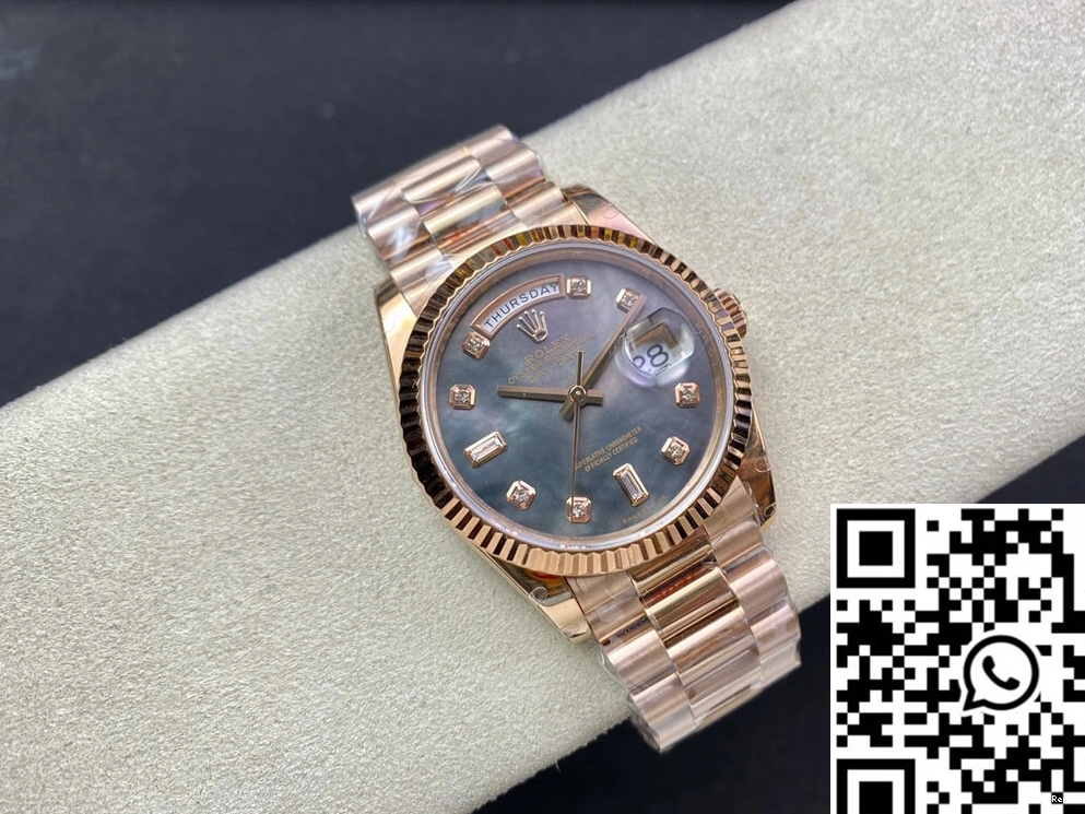 Rolex Factory 36MM GM 118235 Date Day Gold Rose 0411